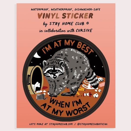 At My Best Vinyl Sticker