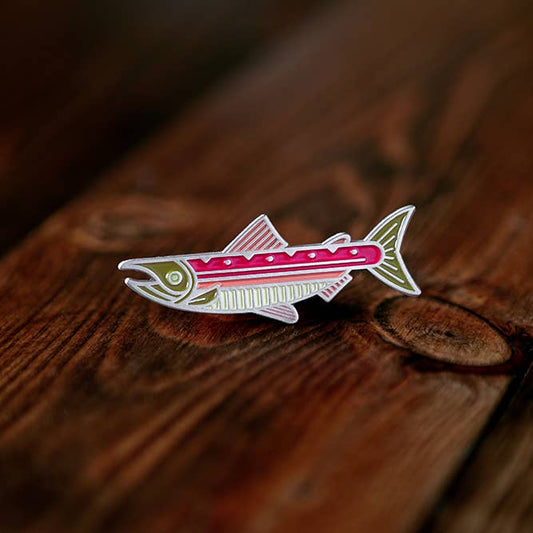 Sockeye Salmon Enamel Pin