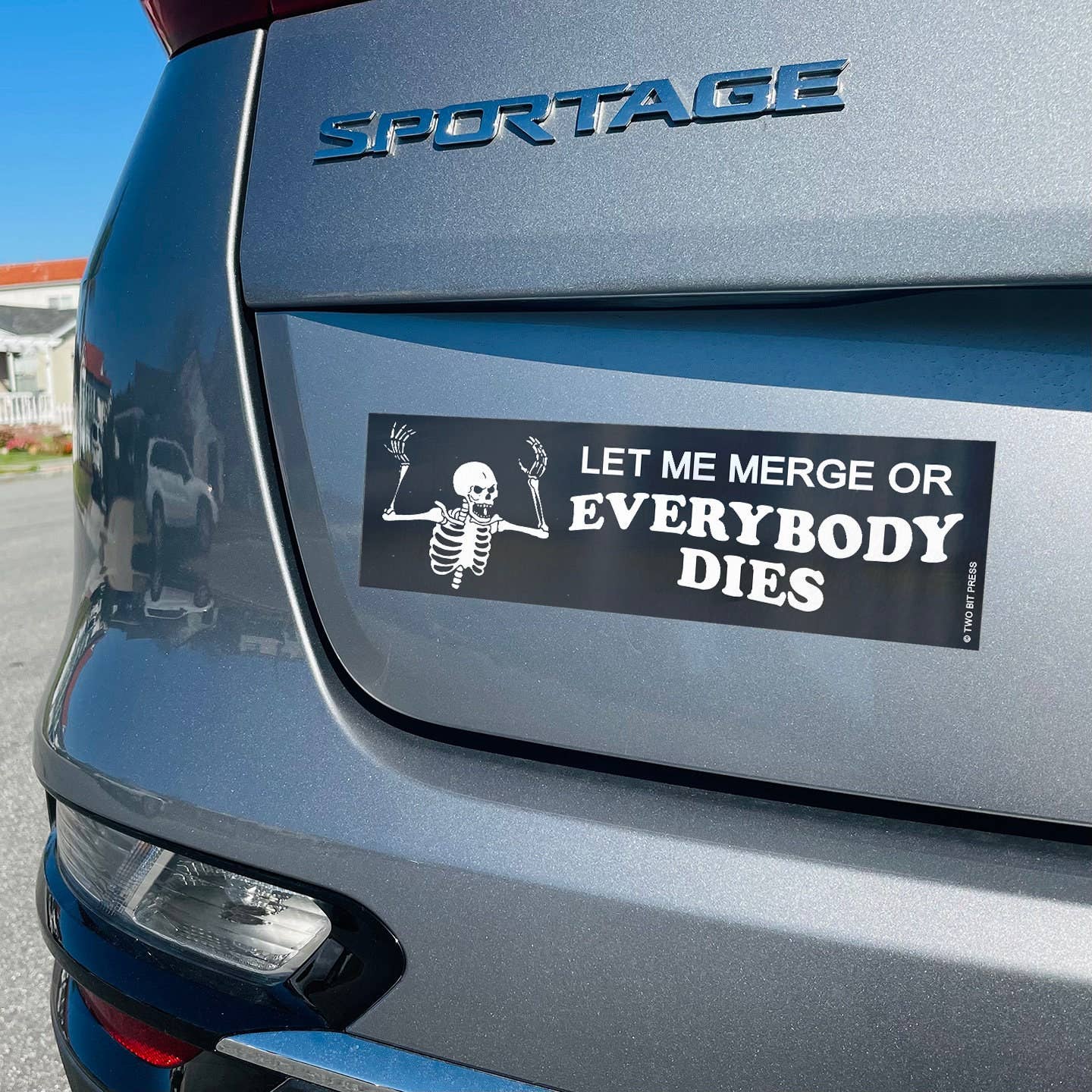 Let Me Merge Or Everybody Dies Bumper Sticker