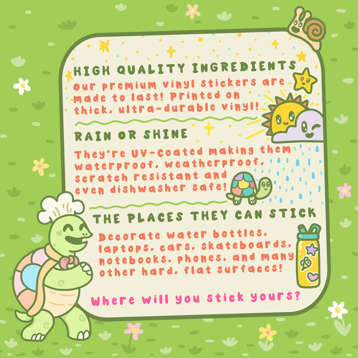 Sparkly Glitter Pickle Sticker