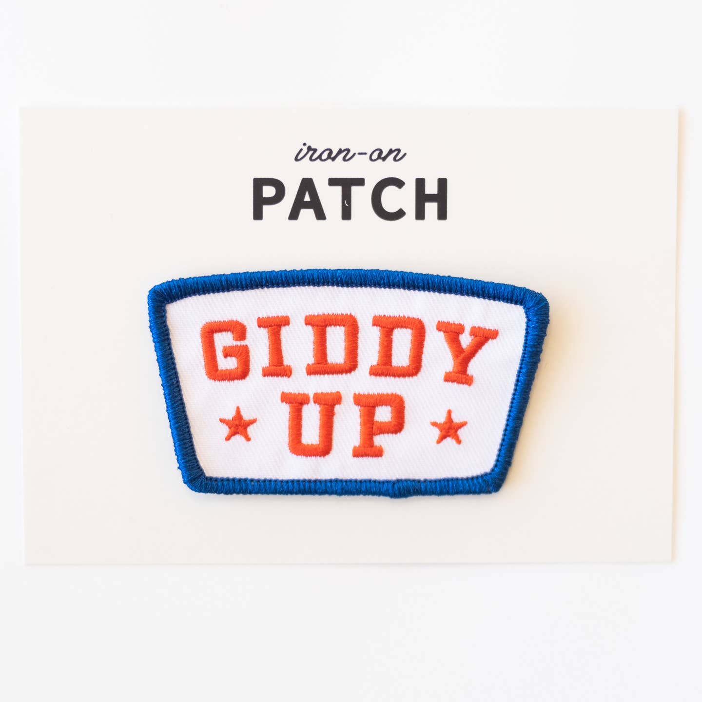 Giddy Up Embroidered Patch