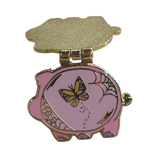 Piggy Bank - Articulating Enamel Pin