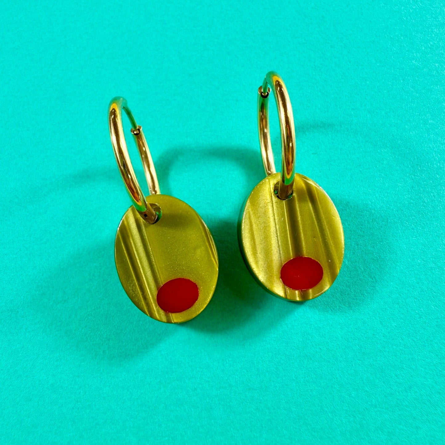 Martini Olive Earrings
