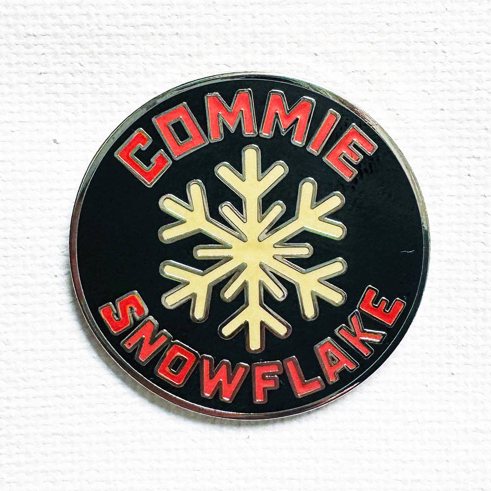 Commie Snowflake Enamel Pin
