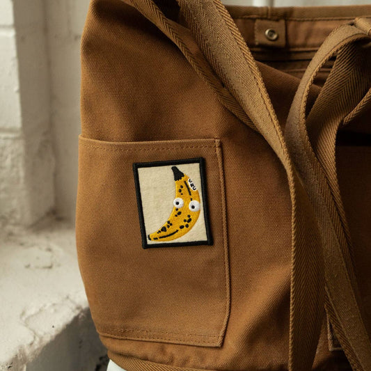 Googly Banana Felt Sticky Patch