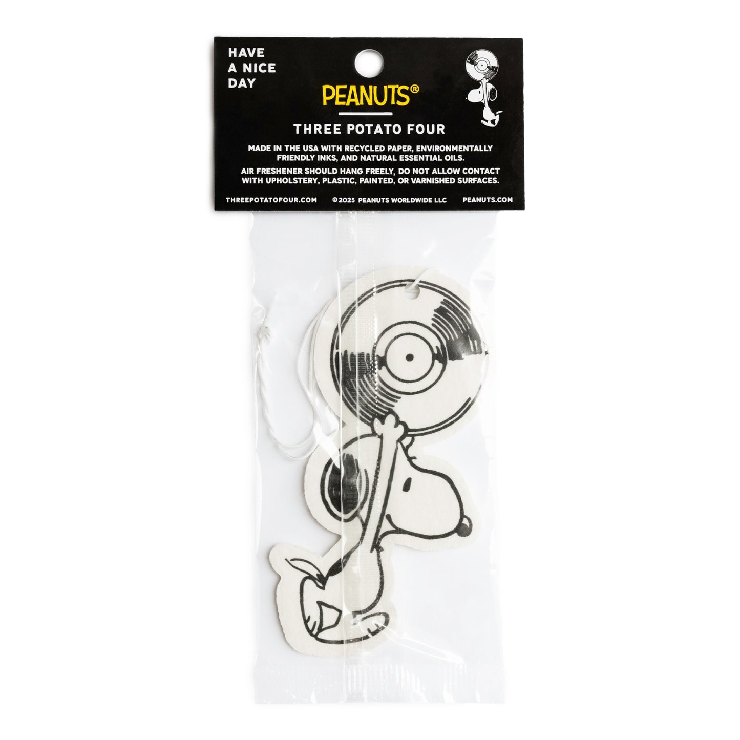 Snoopy Greatest Hits Record Air Freshener