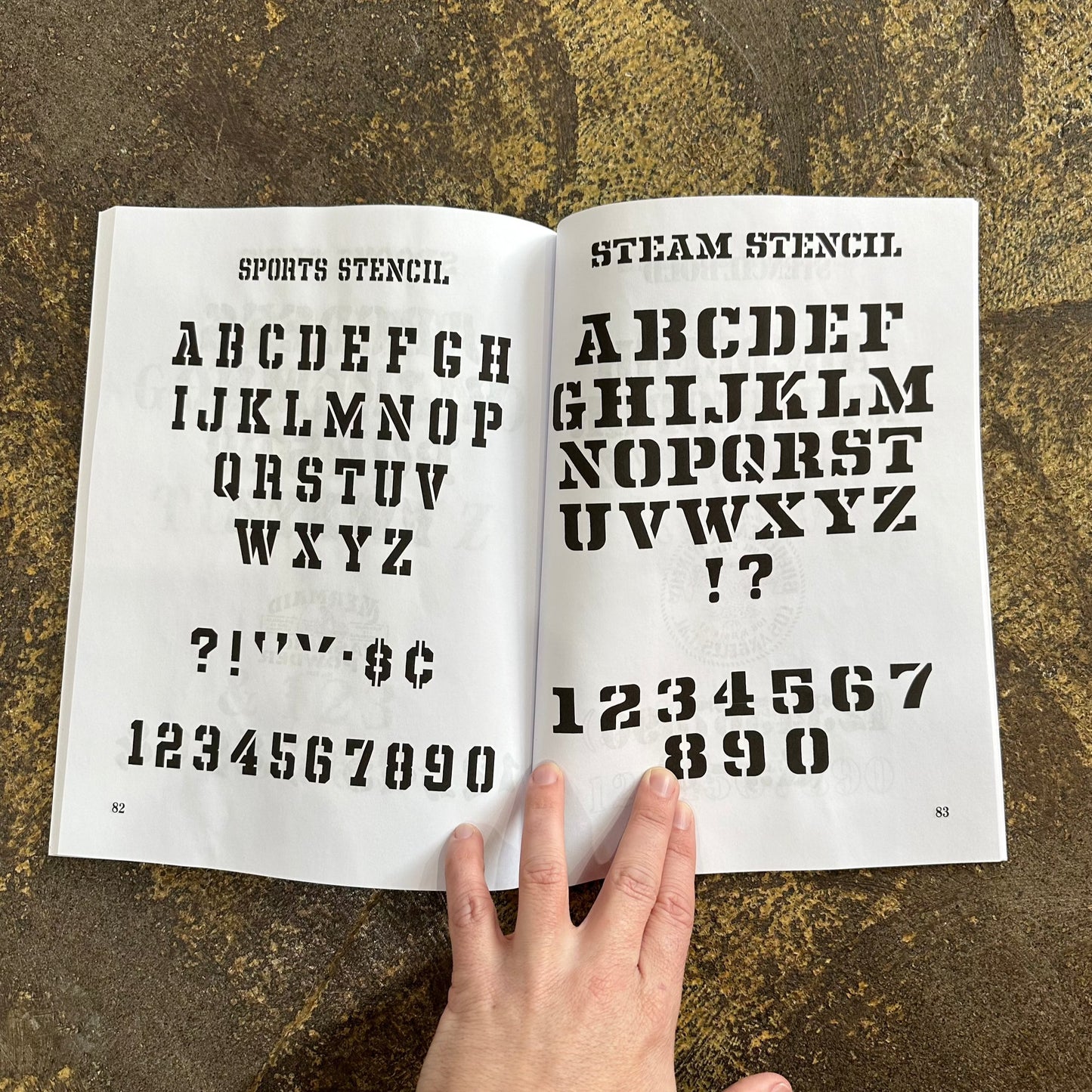 Stencil Alphabets Book