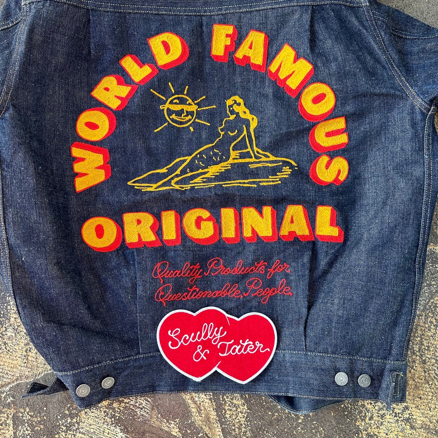 Custom Double Heart - 2 Name Patch