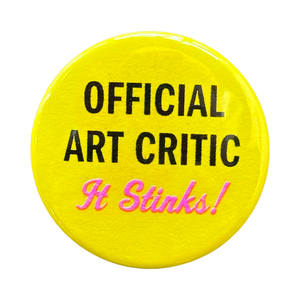 Official Art Critic Button
