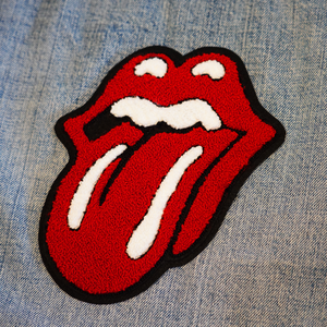 Rolling Stones Lips Chenille Patch