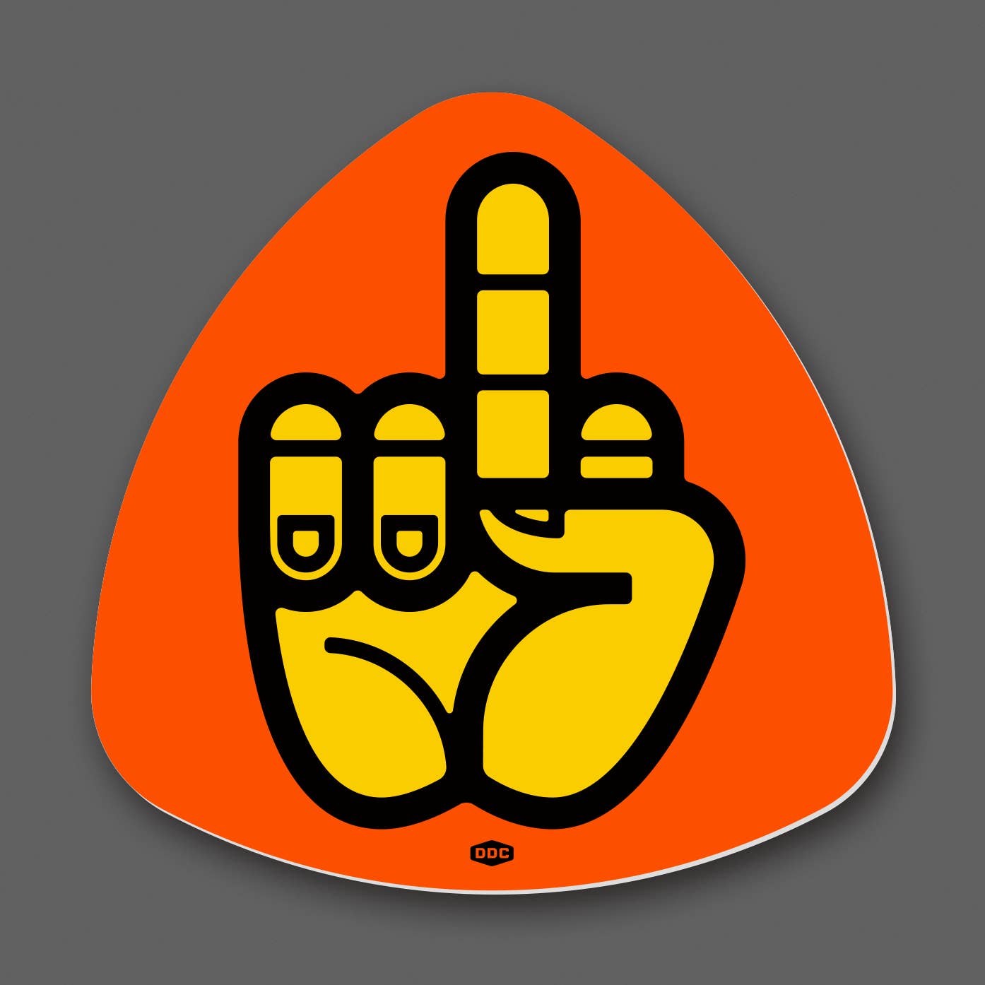 DDC-229 “Middle Finger - Orange” Sticker