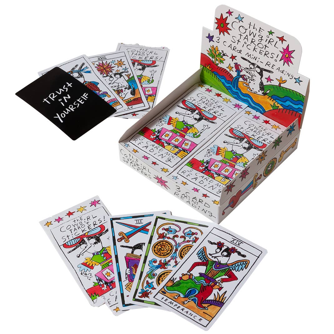 Cowgirl Tarot 3 Card Mini-Reading Sticker Pack! – World Famous