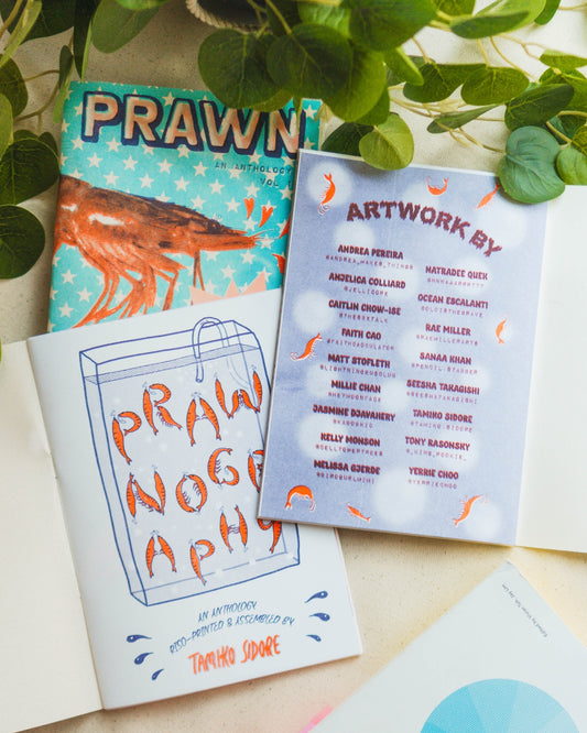 Prawnography Risograph Zine