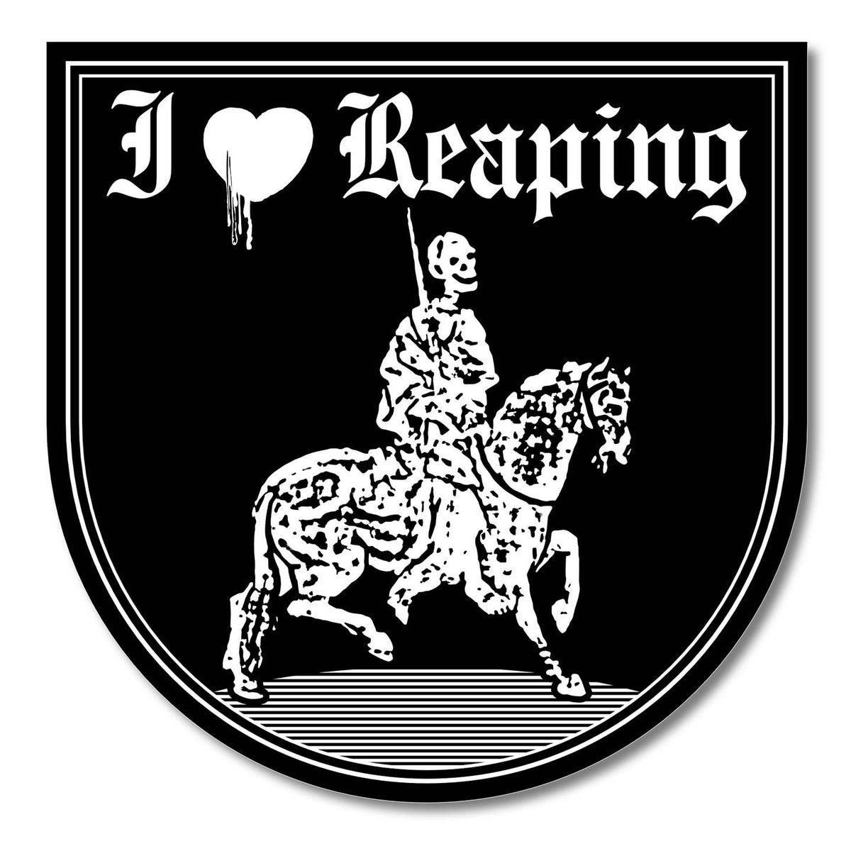 I Heart Reaping Sticker