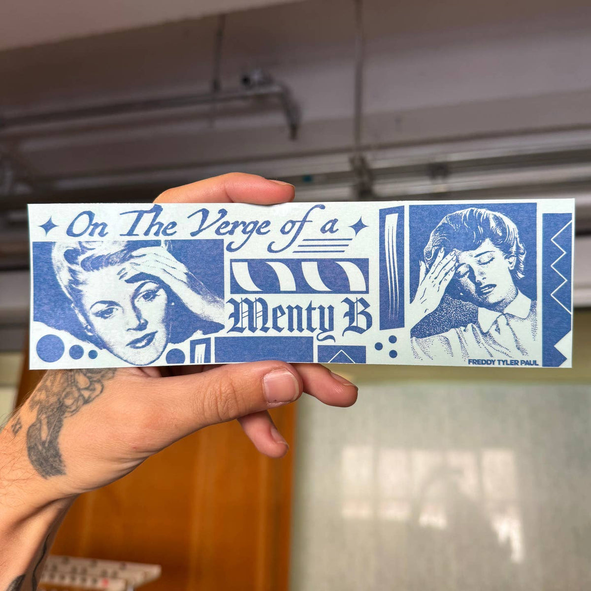 On The Verge of a Menty B Sticker