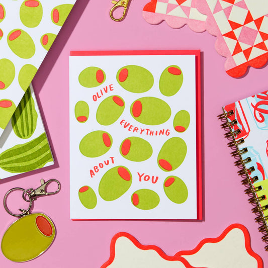 Olive Everything About You Greeting Card