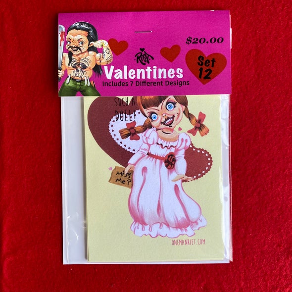 Set 8: Horror Valentine Cards – One Man Riet