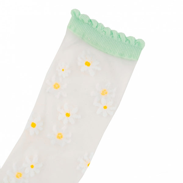 Sheer Daisy Ankle Socks - The Sugarpuss Collection