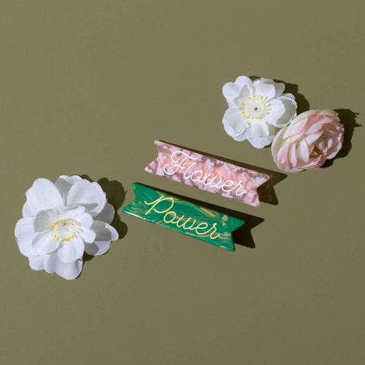 Flower Power Hair Clip Set