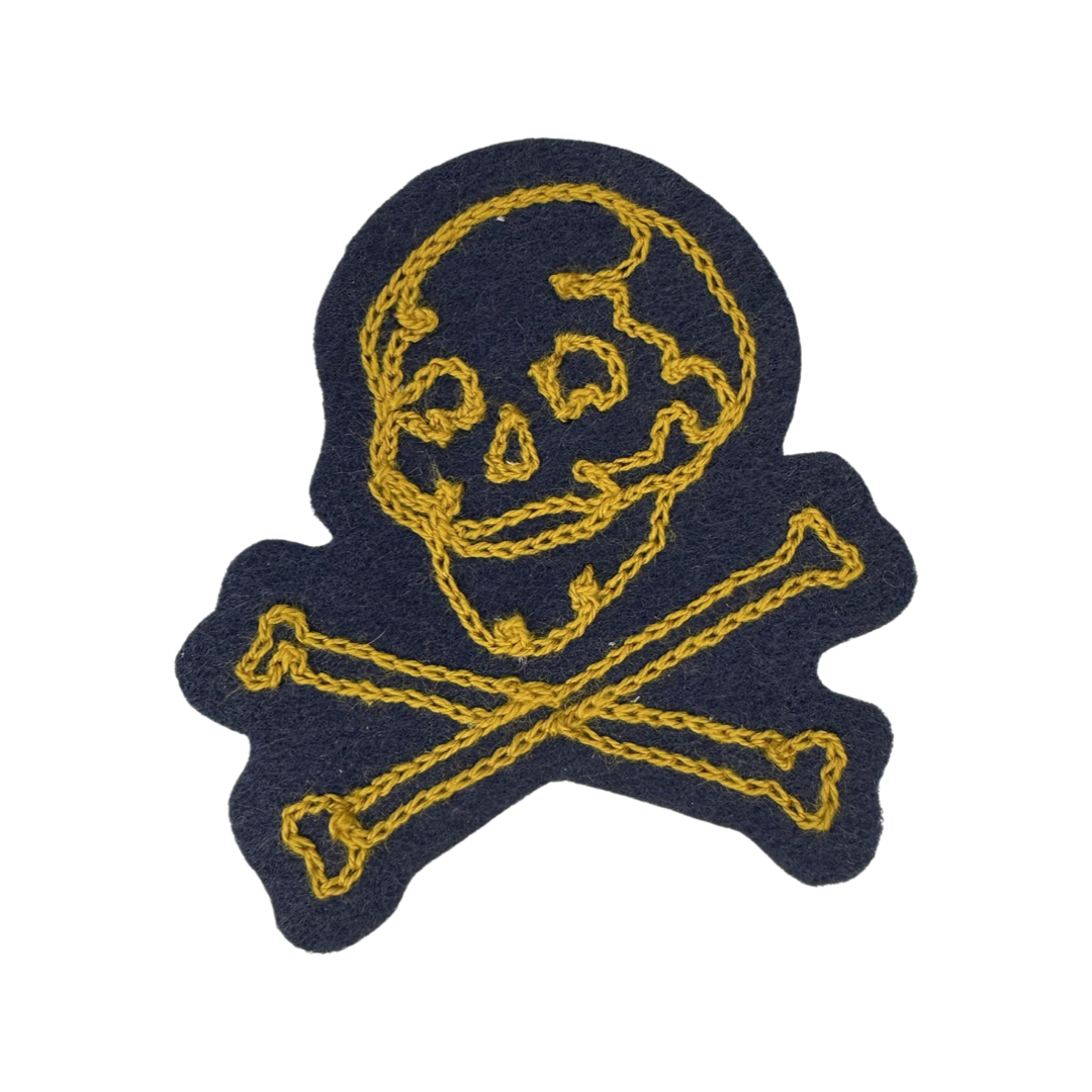 Skull And Crossbones Chainstitch Patch