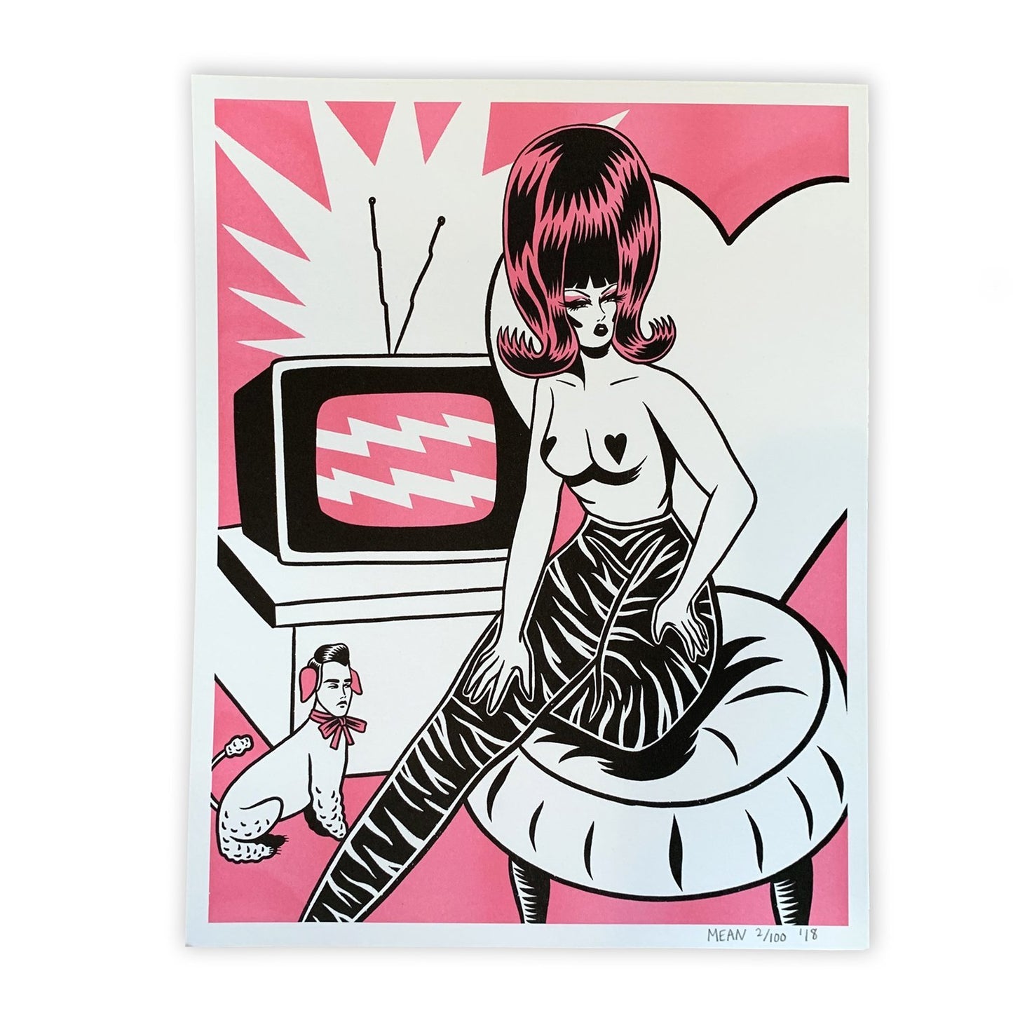Static Memories Print - Riso Print by Ruth Mora - World Famous Original