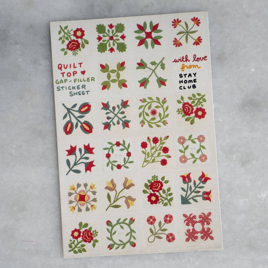 Quilt Top Gap Filler Sticker Sheet