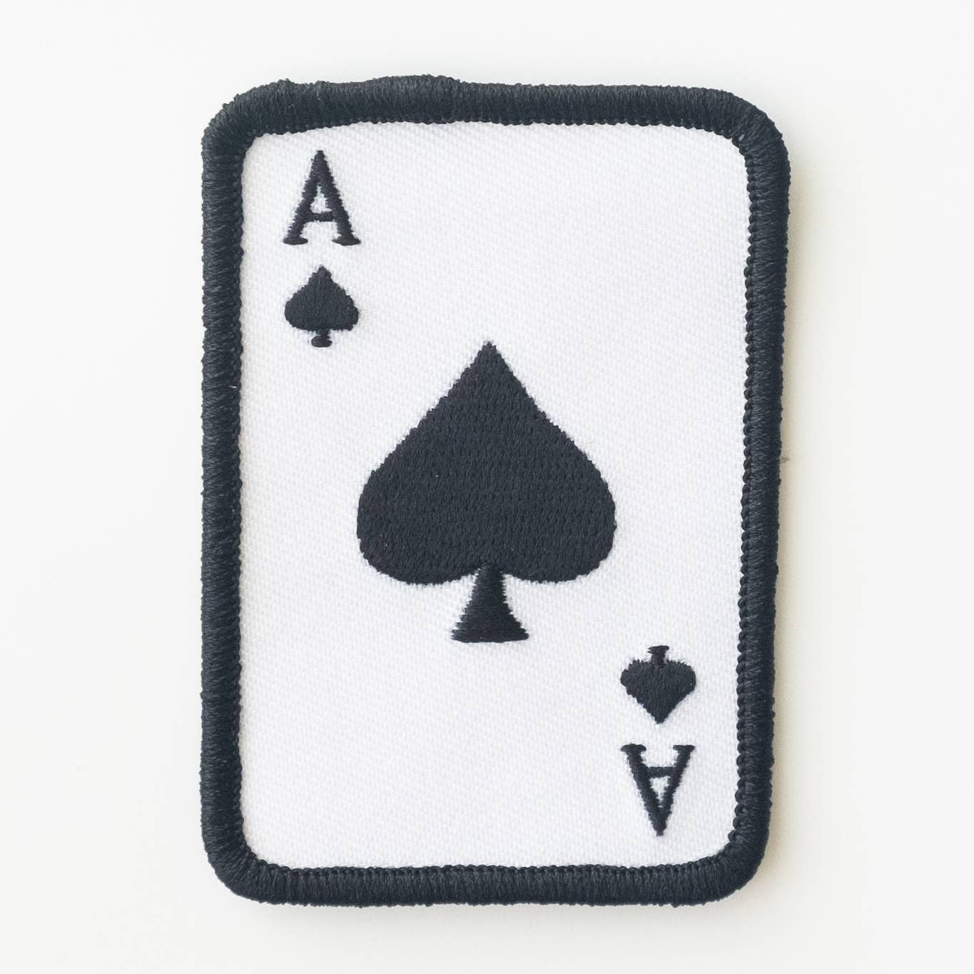 Ace of Spades embroidered patch