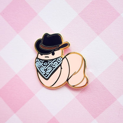 Yeehaw Worm Enamel Pin