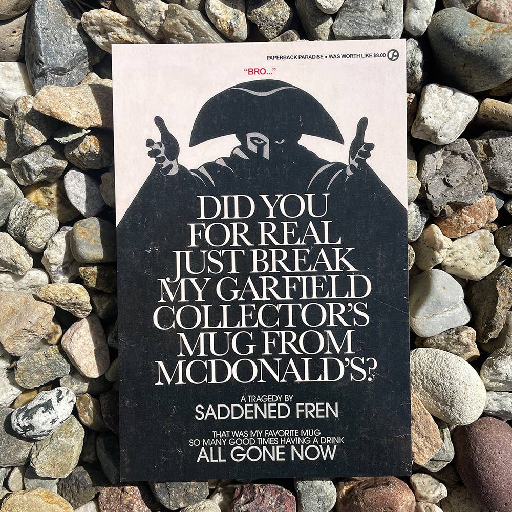 Did you just break my Garfield Collectors Mug? Postcard