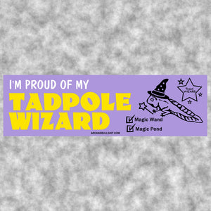 Tadpole Wizard Bumper Sticker