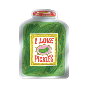 I Love Pickles Jar Sticker