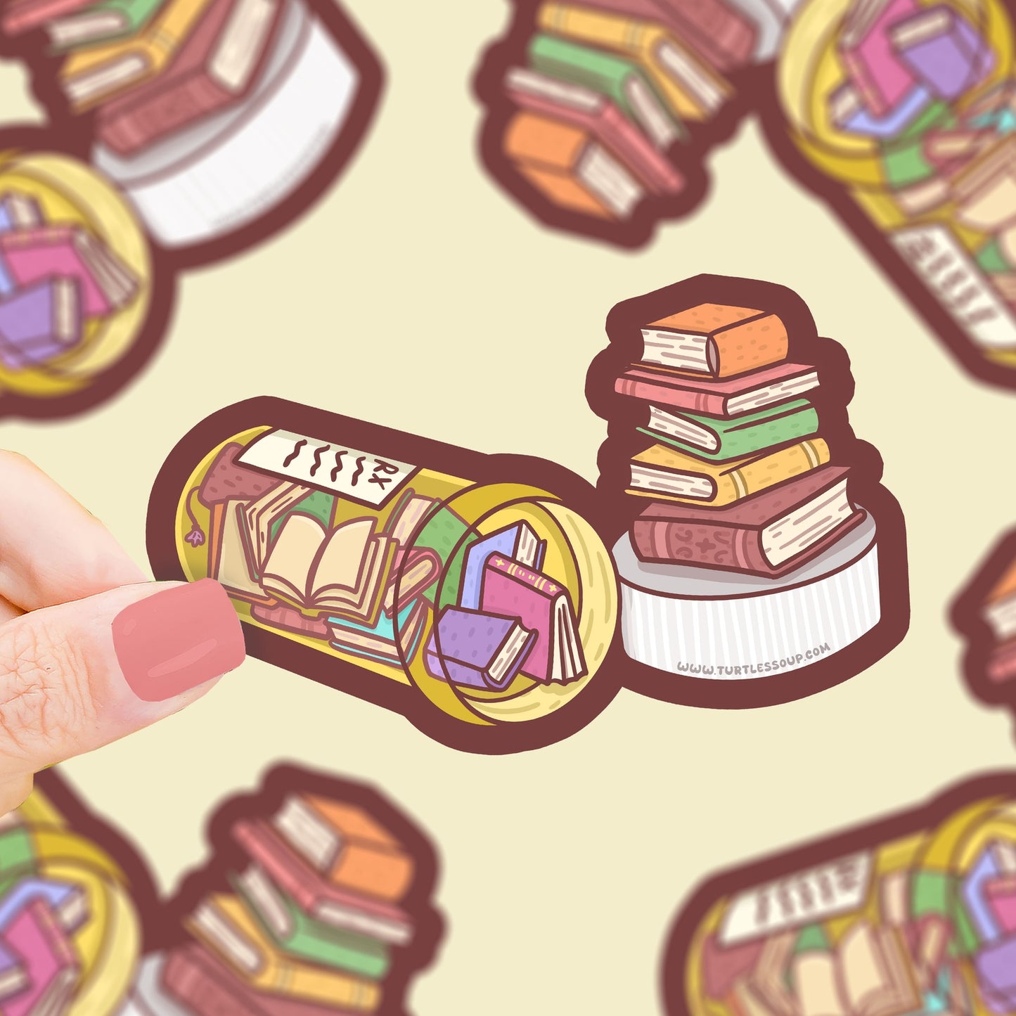 Reading Rx Prescription Books Vinyl Sticker