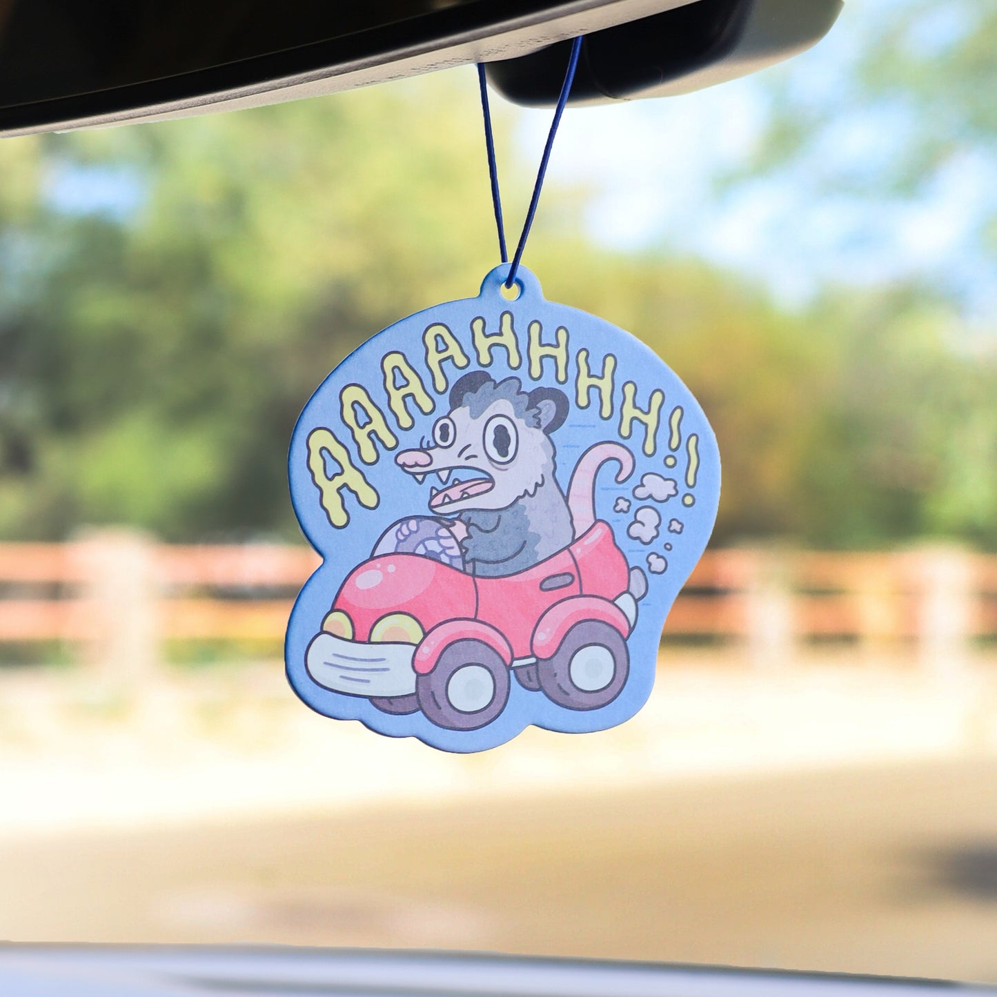 Panic Opossum Car Vehicle Scented Air Freshener