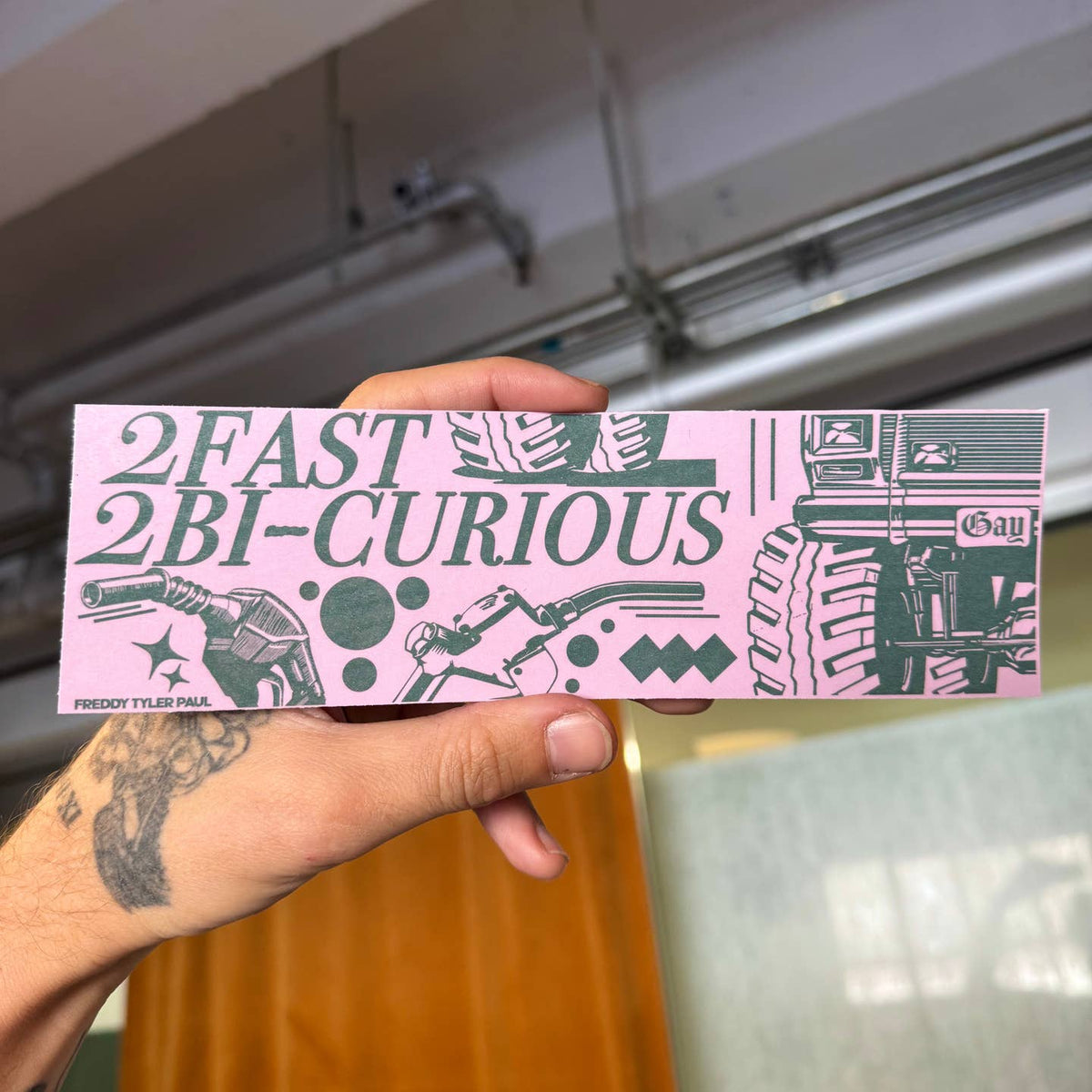 2 Fast 2 Bi-Curious Sticker