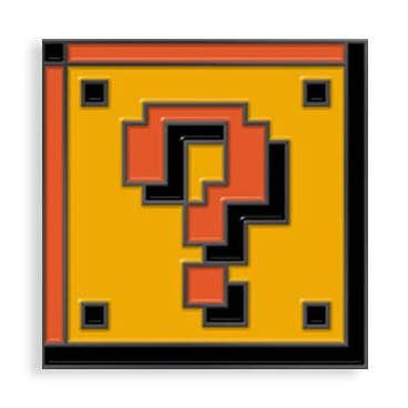 Question Block Enamel Pin