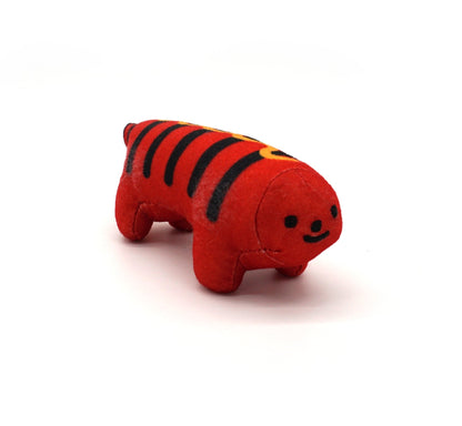 Hot Dog Puff Tiger Plush