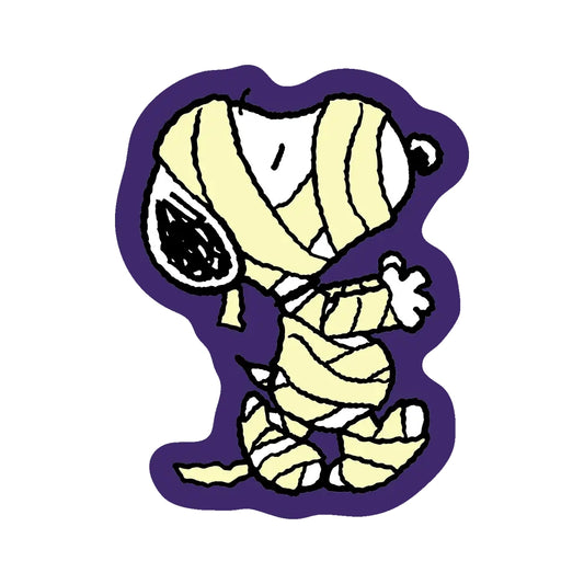 Glow in the Dark Mummy Die Cut Snoopy Sticker