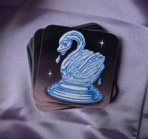 Ice Sculpture Swan Sticker