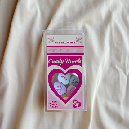 Candy Heart Clips - Set of 7