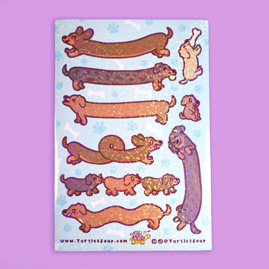 Long Dogs Vinyl Sticker Sheet
