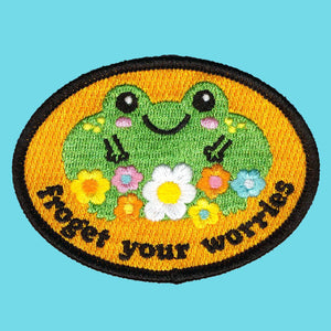 Forget Your Worries Frog Patch