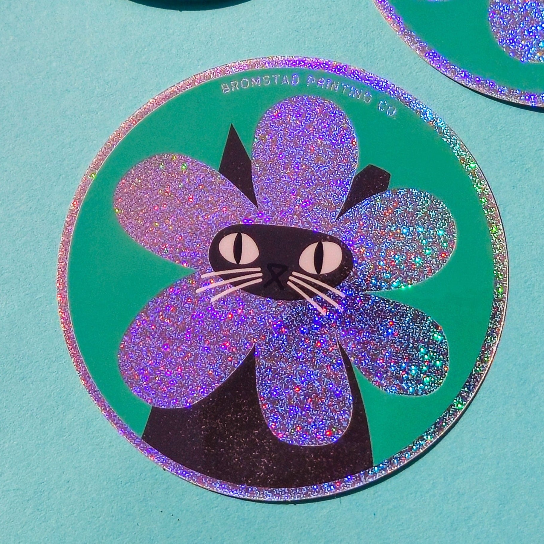 Rarest Bloom Cat - Sparkle Sticker - World Famous Original