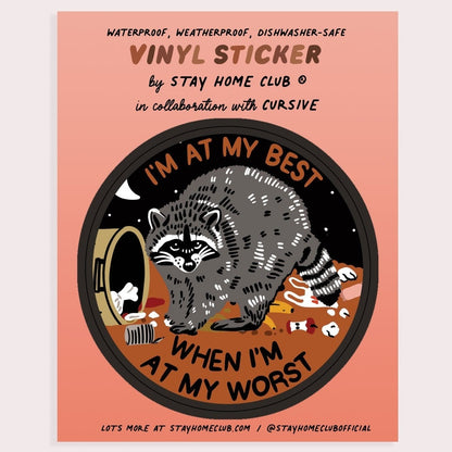 At My Best Vinyl Sticker