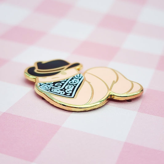 Yeehaw Worm Enamel Pin