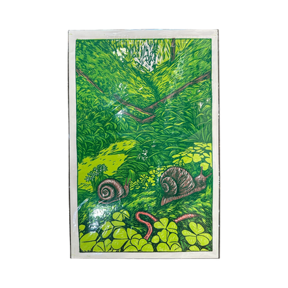 PNW Nature Linocut Print