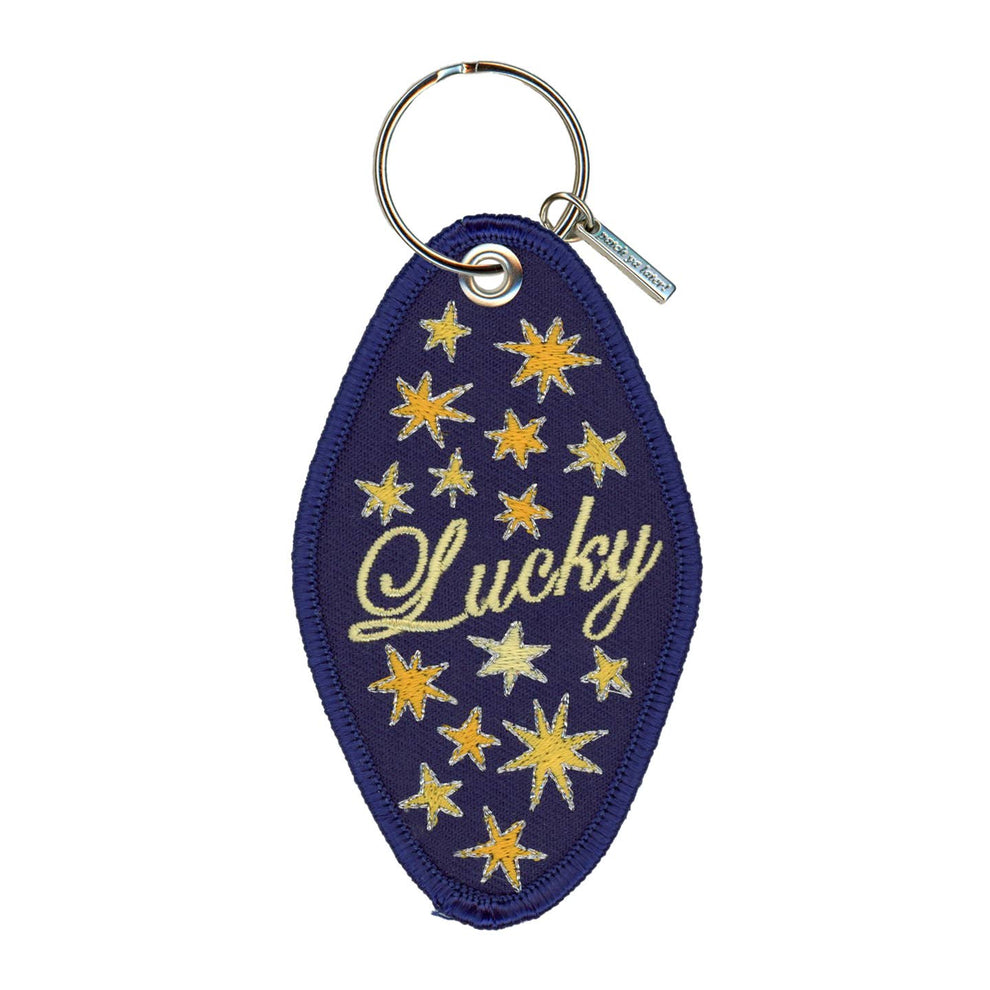 Famous Keychains Lucky Star Embroidered Keychain – World Famous Original