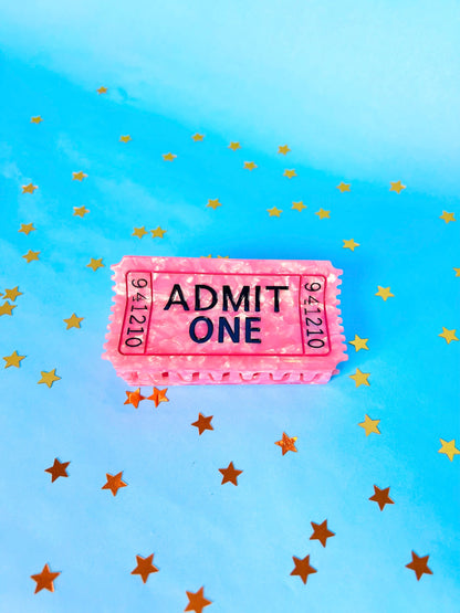Admit One Ticket Hair Claw