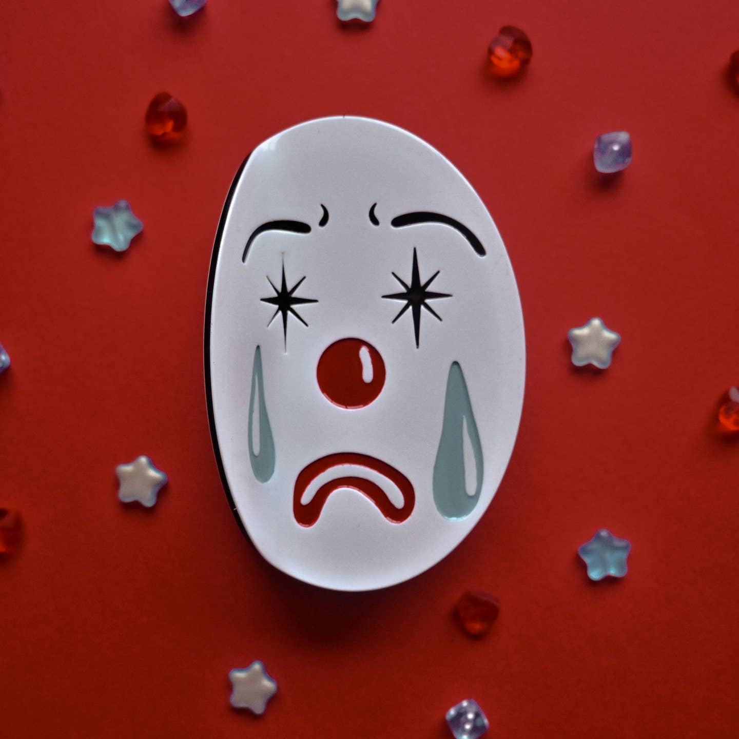 Sad Clown Hair Claw