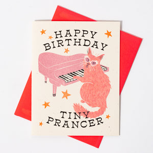 Happy Birthday Tiny Prancer Card