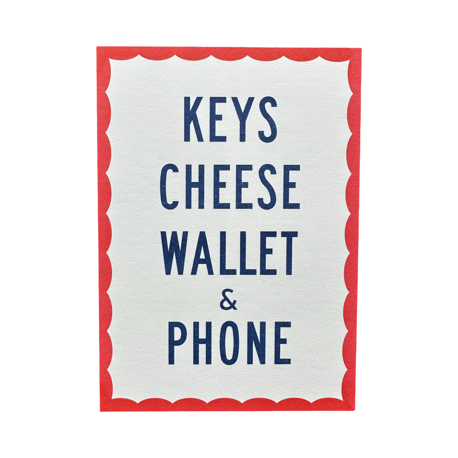 Keys Cheese Wallet & Phone Mini Riso Print – World Famous Original